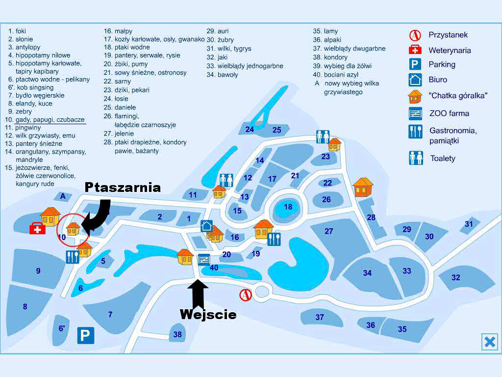 Plan ZOO w Oliwie